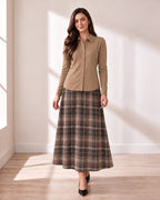 Camel Button-Up Shirt