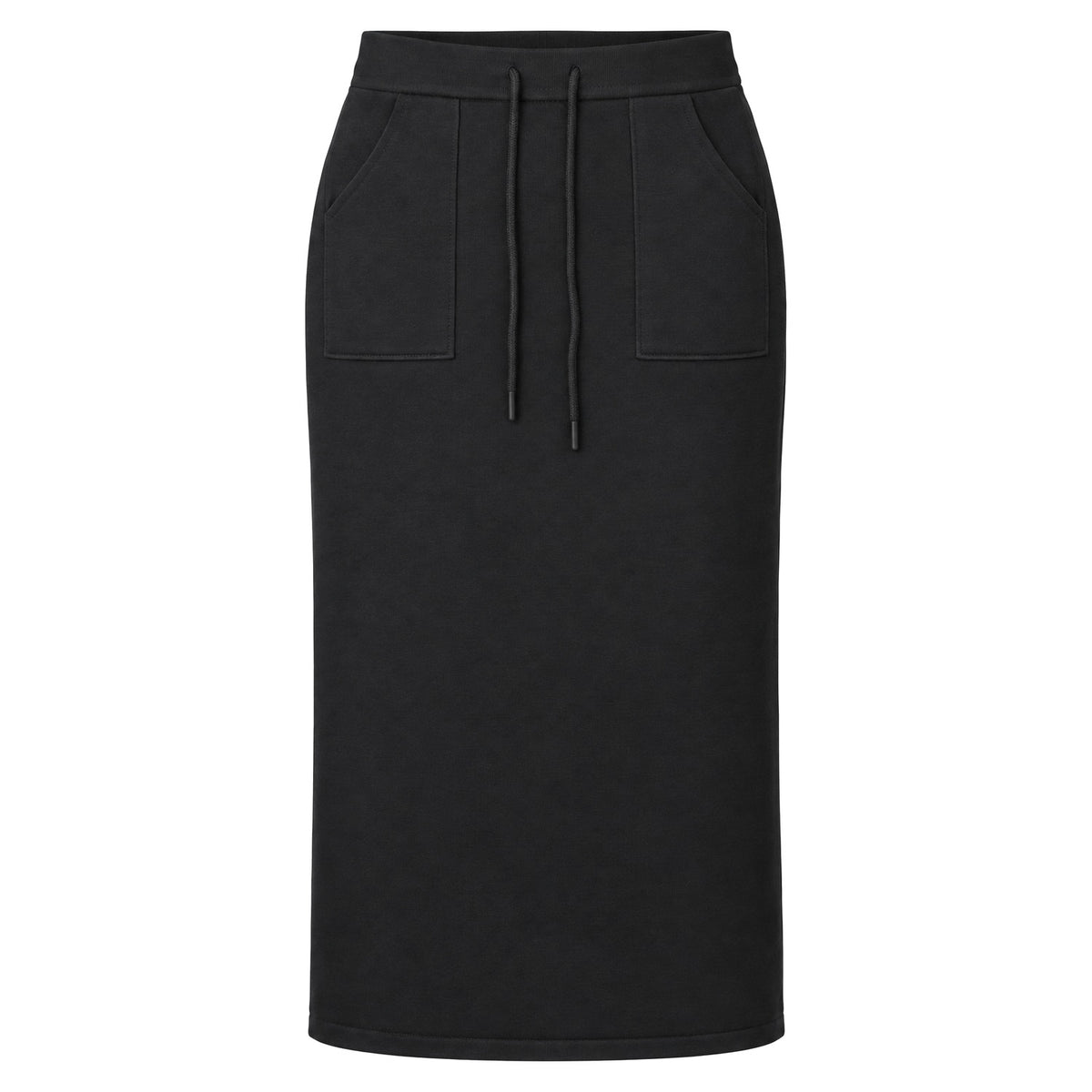 Knit Pencil Skirt in Black