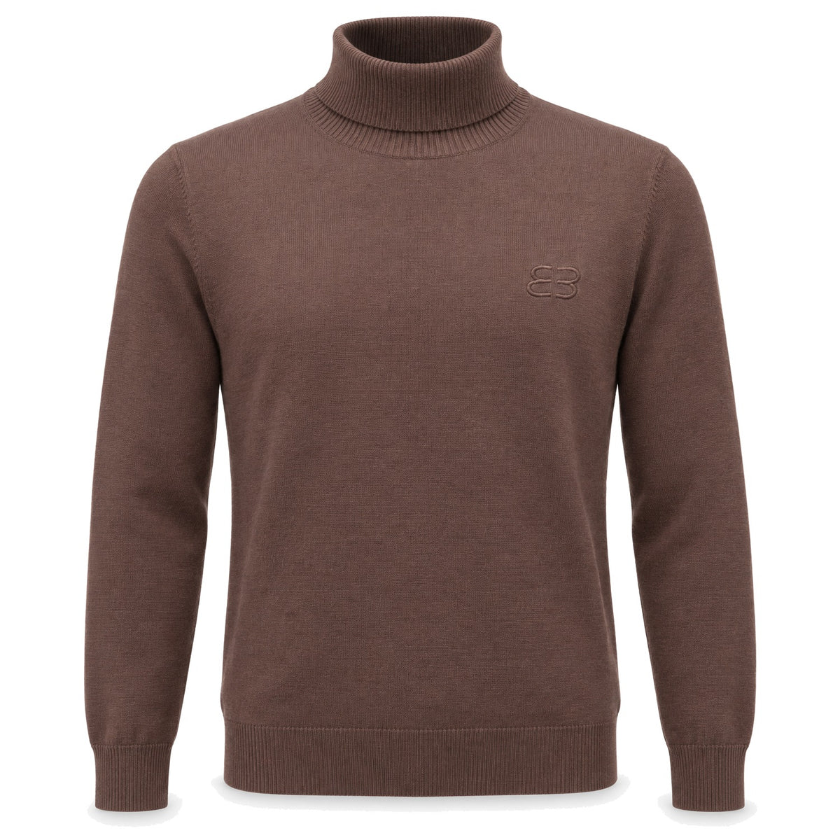Logo Turtleneck in Brown