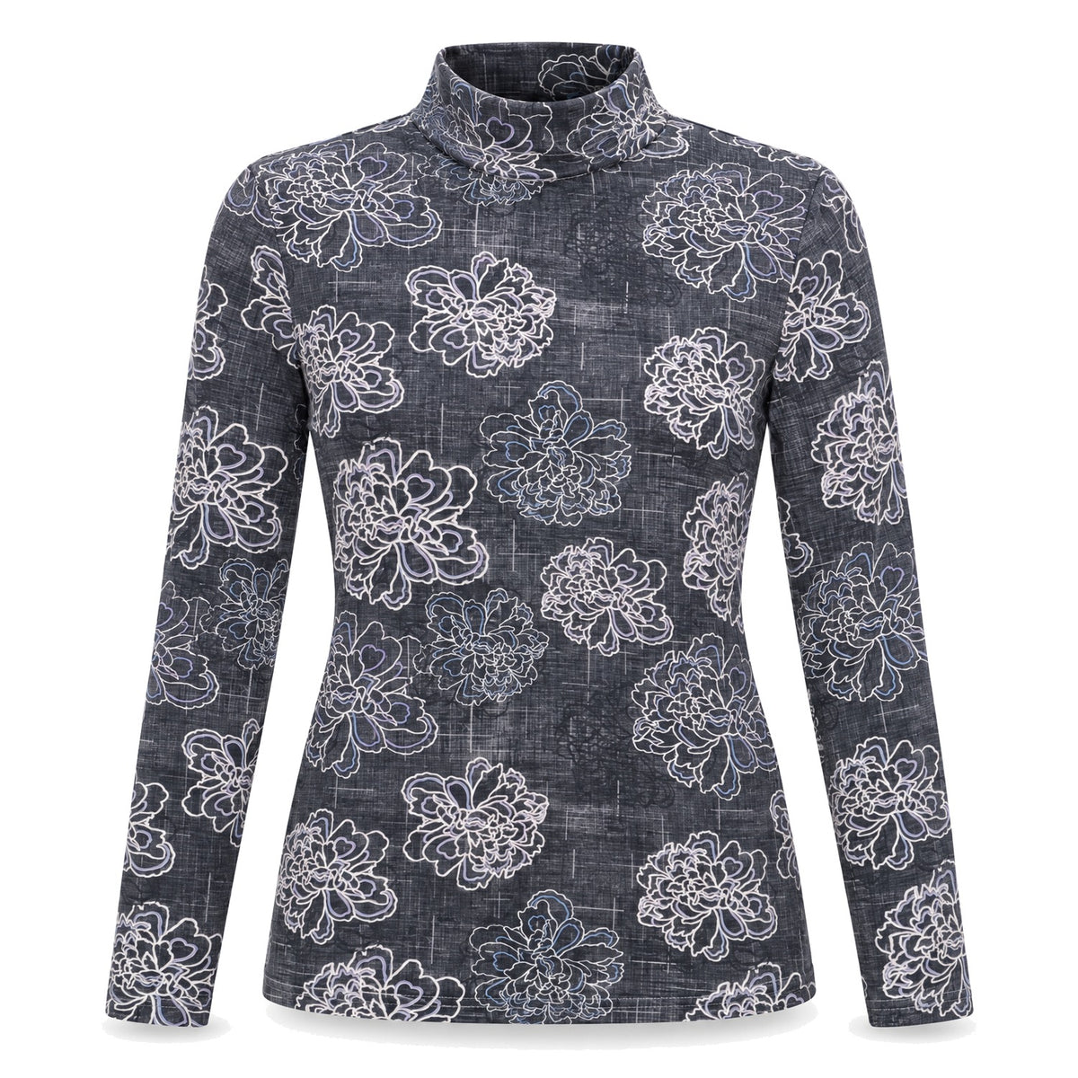 Peony Mock Neck
