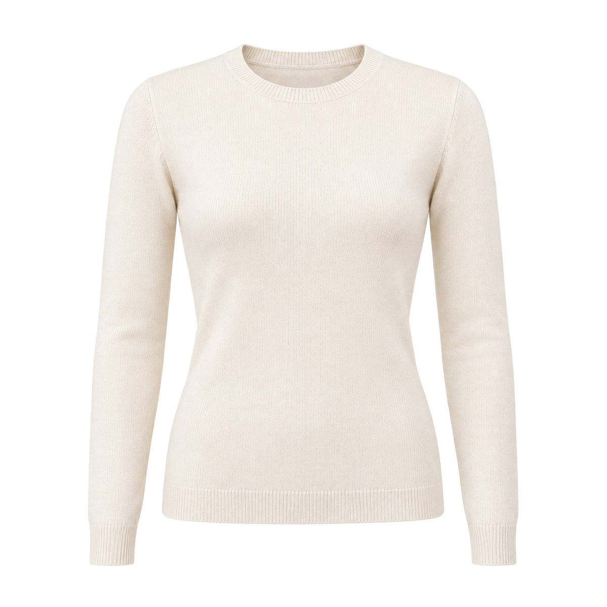 Cream Crew-Neck Sweater