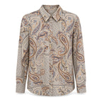 Grey Paisley Blouse flat