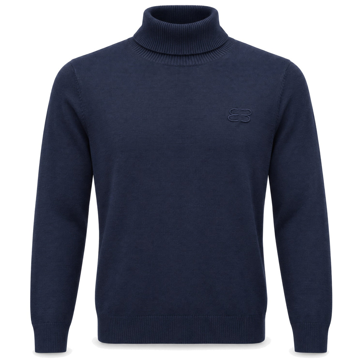 Logo Turtleneck in Navy