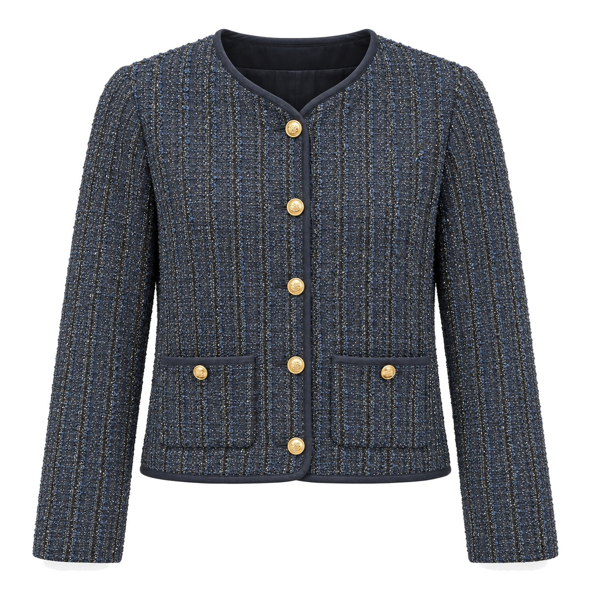 Navy Tweed Jacket