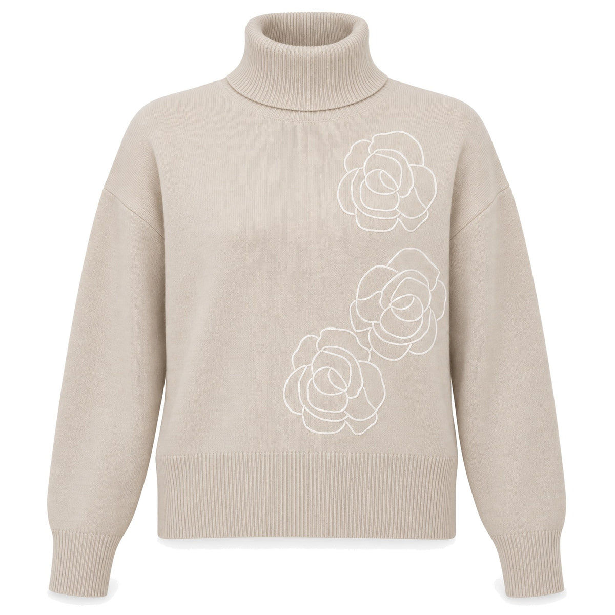 Oatmeal Rose Turtleneck