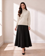 Oatmeal Rose Turtleneck