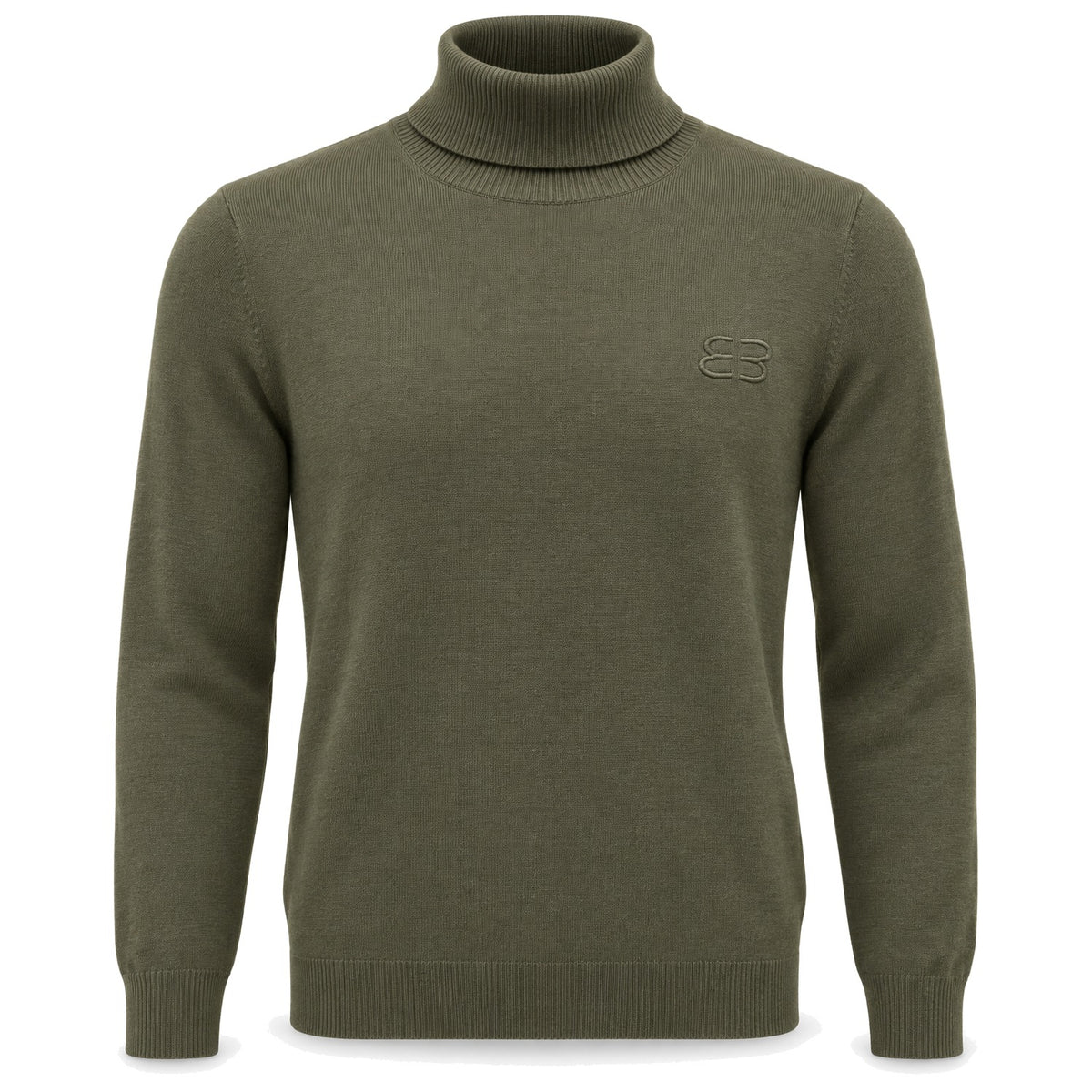 Logo Turtleneck in Olive