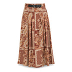 Rust Paisley Skirt flat